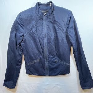 T Tahari Navy Blue Zip-Up Jacket Size XS/P